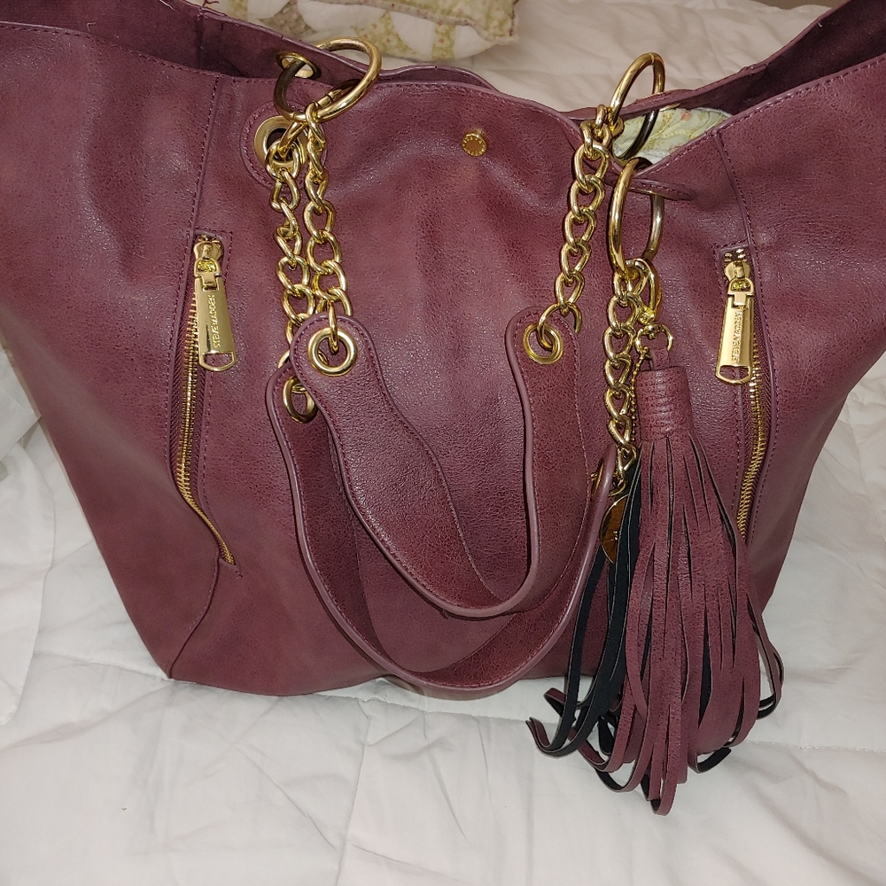COPY -  burgandy Steve madden tote